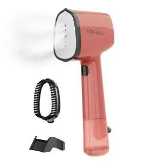 Cecotec IronHero V-1500 Essential Plancha de Vapor Vertical - 1500W - Vapor Continuo 25g/min - Suela Ceramica - Cepillo Quitapelusas - Sistema Autoapagado - 2 Modos - Color Rojo