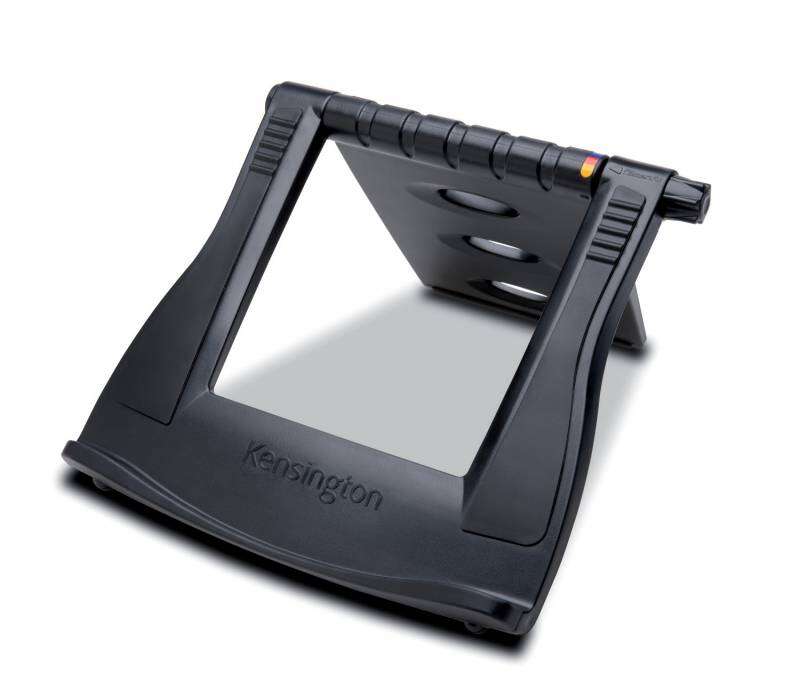Kensington Smartfit Easy Riser Soporte para Portatil de 12 a 17" - Estructura que Facilita la Ventilacion - 3 Ajustes de Altura - Diseño Universal - Color Negro