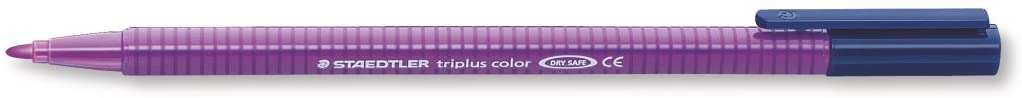 Staedtler Triplus Color 323 Rotulador de Punta Fina - Trazo 1mm Aprox - Tinta Base de Agua - Color Violeta · Pack de 10 uds.