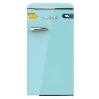 Cecotec Bolero CoolMarket TT Origin 95 Blue E Mini Frigorifico - Capacidad 95L - Estilo Retro - Cajon para Hielo - Tirador Cromado - 48.7x59.2x89.3cm - Color Turquesa