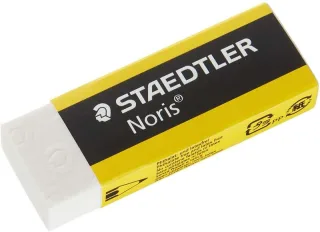 Staedtler Noris 526 N20 Goma de Borrar - Alta Calidad - Minimos Residuos - Color Blanco · Pack de 20 uds.
