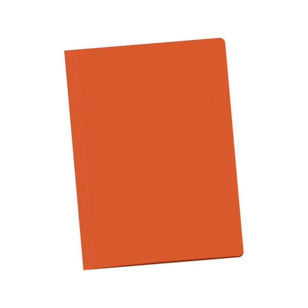 Dohe Pack de 50 Subcarpetas Tamaño Folio - Fabricadas en Cartulina de 180gr - Con Ranura para Fastener - Resistente y Duradera - Color Naranja