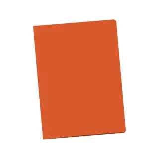 Dohe Pack de 50 Subcarpetas Tamaño Folio - Fabricadas en Cartulina de 180gr - Con Ranura para Fastener - Resistente y Duradera - Color Naranja