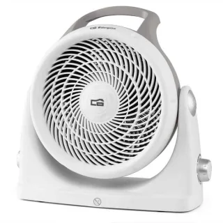 Orbegozo FH 6065 Calefactor Compacto Calor y Ventilacion en un Solo Producto - Potencia 2000W - Selector de 3 Posiciones - Termostato Regulable - Funcion Ventilador de Aire Frio - Asa de Tra