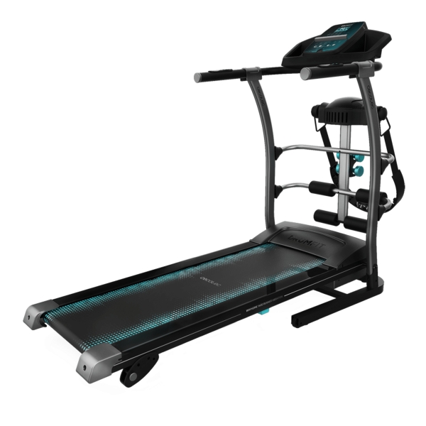 Cecotec DrumFit WayHome 14000 Runner Vibrator Cinta de Correr - 1100W - Plegable - Mancuernas y Barras - Cinturon de Masaje Vibratorio - Velocidad hasta 14km/h - Superficie 123x40cm - Color