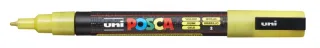 Posca PC-3ML Marcador de Pintura - Punta Conica de Poliester 0.9-1.3mm - Tinta Base al Agua - Resistente a la Luz - Color Amarillo · Pack de 6 uds.
