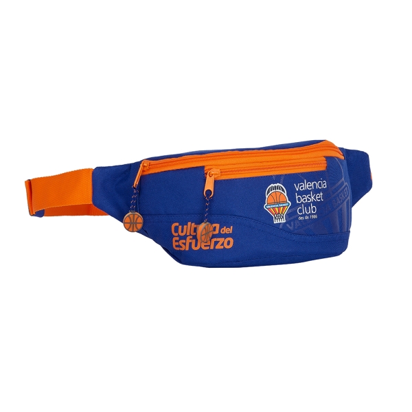 Safta Valencia Basket Bolsa de Cintura - Cremallera - Cintas Ajustables - 2.49L - Ligera y Practica - 230x90x120mm - Color Azul Oscuro