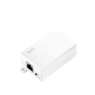 Cudy Extensor PoE - Alcance 1Gbps hasta 100m - Alcance 10Mbps hasta 250m - Indicadores LED - Potencia 30W - 80.1x48.9x31.9mm - Color Blanco
