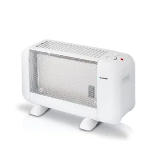 Blaupunkt Radiador de Mica - Potencia 900W - Termostato Regulable - Interruptor Antivuelco - Rejilla - Asa de Transporte - Color Blanco