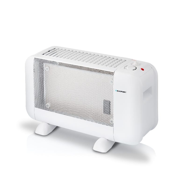 Blaupunkt Radiador de Mica - Potencia 900W - Termostato Regulable - Interruptor Antivuelco - Rejilla - Asa de Transporte - Color Blanco