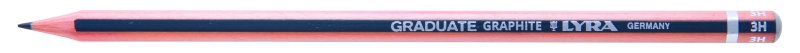 Lyra Graduate Lapiz de Grafito - Hexagonal - Graduacion 3H - Color Gris Oscuro · Pack de 12 uds.