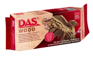 Das Wood Pasta de Madera 350g - Con Tiernas Fibras de Madera - A Base de Agua - Testado Dermatologicamente - Color Marron