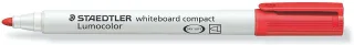 Staedtler Lumocolor 341 Marcador para Pizarra Blanca - Punta Biselada 1 - 2mm Aprox - Secado Rapido - Color Rojo · Pack de 10 uds.