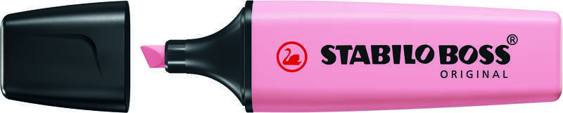 Stabilo Boss 70 Pastel Rotulador Marcador Fluorescente - Trazo entre 2 y 5mm - Recargable - Tinta con Base de Agua - Color Rubor Rosa · Pack de 10 uds.