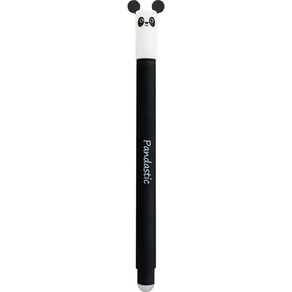 Eberhard Faber Animal Erase It! Boligrafo Borrable Tinta Gel Azul - Trazo 0.7mm - Tacto Soft - Diseño Panda · Pack de 6 uds.