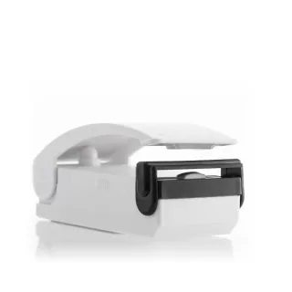 Innovagoods Selladora de Bolsas con Iman - Sellado Hermetico - Prolonga la Conservacion de Alimentos - Funciona con Pilas - Portatil - 9.5x4x4cm - Color Blanco