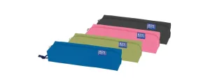 Oxford Kangoo Live and Go Estuche Rectangular Mediano - Goma Elastica para Cuadernos - 22x3.5x7cm - Colores Surtidos · Pack de 5 uds.