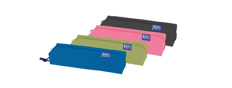 Oxford Kangoo Live and Go Estuche Rectangular Mediano - Goma Elastica para Cuadernos - 22x3.5x7cm - Colores Surtidos · Pack de 5 uds.