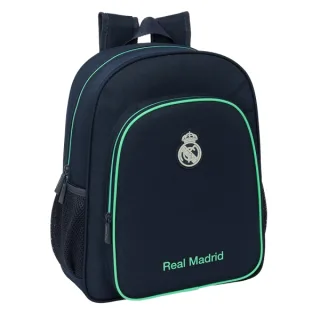 Safta Real Madrid 2ª Equipacion 25/26 Mochila - Adaptable a Carro - Portabotellas - Tirador Doble - Hombreras Acolchadas - Bolsillo Frontal - Asa de Mano - 15L - 320x120x380mm - Color Azul M