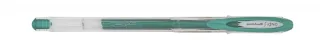 Uni-ball Signo Noble Metal UM-120NM Boligrafo de Tinta Gel - Punta de Bola 0.8mm - Tinta Resistente al Agua y Luz - Escribe en Papel Negro y Blanco - Color Verde · Pack de 12 uds.