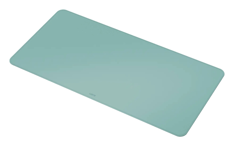 Leitz Alfombrilla de Escritorio Grande 80x40cm - Espesor 2mm - Antideslizante - Impermeable - Color Verde Menta