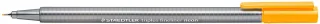 Staedtler Triplus Fineliner 334 Rotulador de Punta Fina - Trazo de 0.3mm - Tinta Base de Agua - Color Naranja Neon · Pack de 10 uds.