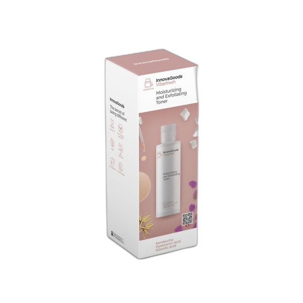 Innovagoods Vibefresh Tonico Facial Hidratante y Exfoliante de Kombucha - Contenido 150ml - Vegano - Uso Diario - No Testado en Animales