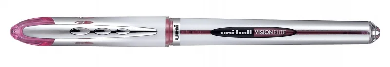 Uni-ball Vision Elite UB-200 Rollerball de Tinta Liquida - Punta de Bola 0.8mm - Sistema Antifugas para Viajes - Color Vino · Pack de 12 uds.