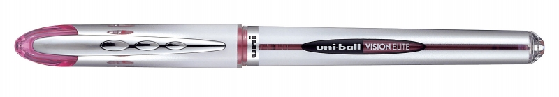 Uni-ball Vision Elite UB-200 Rollerball de Tinta Liquida - Punta de Bola 0.8mm - Sistema Antifugas para Viajes - Color Vino · Pack de 12 uds.