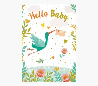 Pictura Tarjeta Zig-Zag - Tarjeta Coleccion Bebes - 15x22cm - Tematica Bebes - Tarjeta Triptica - Incluye Sobre Blanco - Papel con Certificacion FSC