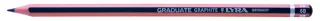 Lyra Graduate Lapiz de Grafito - Hexagonal - Graduacion 6B - Color Gris Oscuro · Pack de 12 uds.