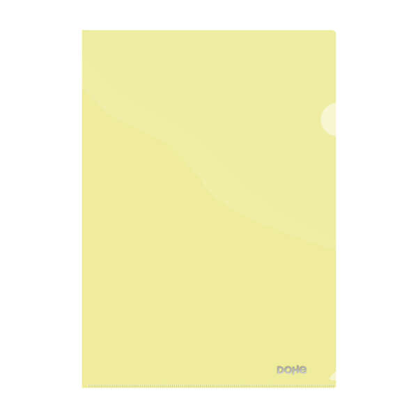 Dohe Dossier Uñero Premium Tamaño A4 - 210x297mm - Fabricado en Polipropileno Translucido de 180 Micras - Color Amarillo · Pack de 8 uds.