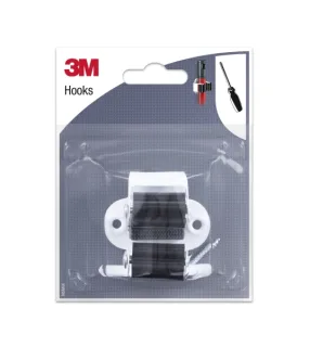 3M Gancho con Tornillos para Escoba - Formato M - Color Blanco