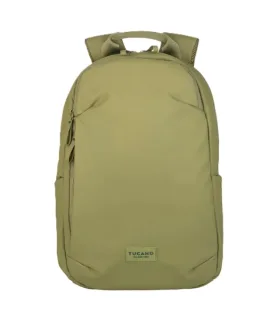 Tucano Laser Mochila Portatil 16" - Banda para Trolley - Respaldo y Correas Alcochados - Bolsillo Antirrobo - Color Verde