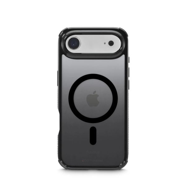 Hama Extreme Protect Funda para iPhone Air - Antideslizante - Magnetico - Policarbonato - Proteccion D3O - Bordes Elevados - Color Negro