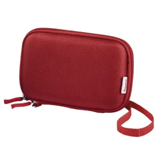 Hama E.V.A Funda para HDD de 2.5" - Proteccion contra Golpes - Bolsillos Interiores - 10.2x3.6x16cm - Color Rojo