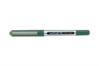Uni-ball Eye Micro UB-150 Boligrafo de Tinta Liquida - Punta de Bola 0.5mm - Tinta Resistente al Agua y Luz - Sistema de Control de Tinta - Color Verde · Pack de 12 uds.