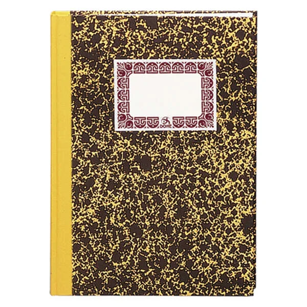 Dohe Cuaderno Cartone Modelo Cuentas Corrientes de 100 Hojas - Folio Natural - Tapa en Tres Piezas con Lomera de Tela - Interior en Papel Offset de 70g/m2 - Cosidos a Hilo Vegetal - Lomo Amarillo