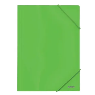 Dohe Carpeta de Gomas con Tres Solapas - 600 Micras - Fabricada en Polipropileno Opaco Cristal - Cierre de Gomas Redondas · Pack de 10 uds.