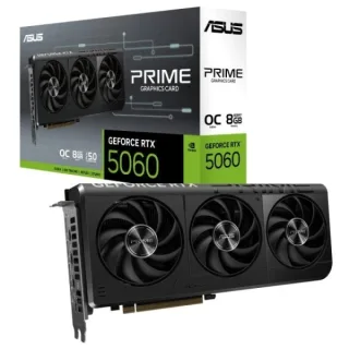 Asus GeForce RTX 5060 Prime OC Tarjeta Grafica 8GB GDDR7 Reflex 2 RTX AI DLSS4