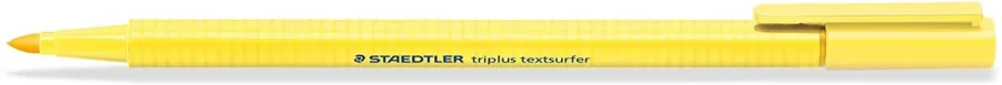 Staedtler Triplus Textsurfer 362 Rotulador Fluorescente - Punta Biselada 1 - 5mm Aprox - Tinta Base de Agua - Color Amarillo Claro · Pack de 10 uds.