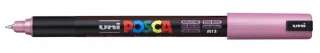 Posca PC-1MR Marcador de Pintura - Punta Roller de Fibra 0.7mm - Tinta Pigmentada Base al Agua - Resistente a la Luz - No Permanente - Color Rosa Metálico · Pack de 6 uds.