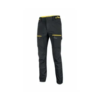 Upower Horizon Pantalones de Trabajo Elasticos - Talla 2XL - Tejido U-4, Corte Jogging, Impermeables, Transpirables, Secado Rapido, Multibolsillo, Proteccion Lumbar, Cinta Reflectante, DPI1