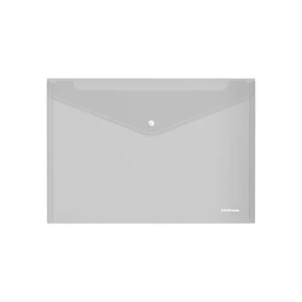 Erichkrause Fizzy Classic Sobre Portadocumentos A4 - Fabricado en Plastico - Textura Rugosa - Transparente · Pack de 12 uds.