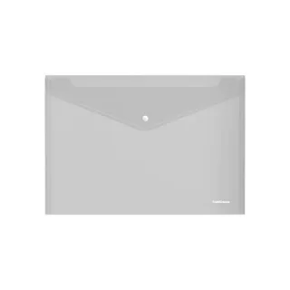 Erichkrause Fizzy Classic Sobre Portadocumentos A4 - Fabricado en Plastico - Textura Rugosa - Transparente · Pack de 12 uds.