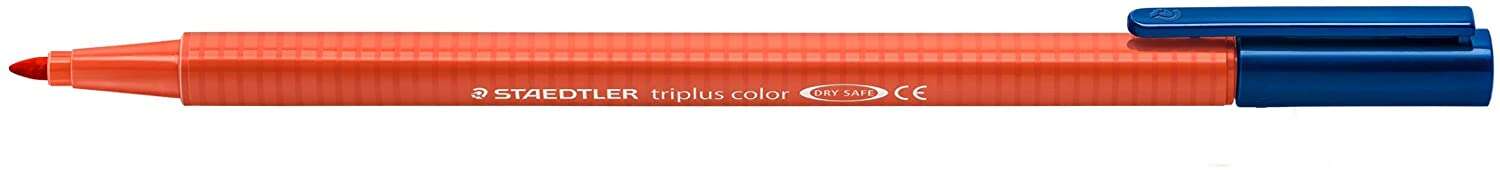 Staedtler Triplus Color 323 Rotulador de Punta Fina - Trazo 1mm Aprox - Tinta Base de Agua - Color Rojo Escarlata · Pack de 10 uds.