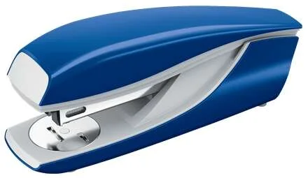 Petrus 635 Grapadora Metalica - Hasta 30 Hojas - Extraegrapas Integrado - Grapado Cerrado, Abierto y Clavado - Color Azul