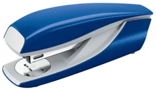 Petrus 635 Grapadora Metalica - Hasta 30 Hojas - Extraegrapas Integrado - Grapado Cerrado, Abierto y Clavado - Color Azul