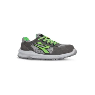 Upower Rio S ESD Calzado de Seguridad con Proteccion Integral - Talla 35 - Parte Superior de Red Ultrabreathable, Suela Antideslizante y Antiabrasion, Puntera Airtoe Composite - Color Gris/V