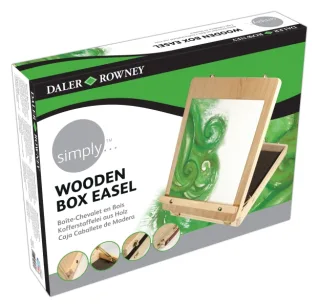 Daler Rowney Simply Caja Caballete de Madera - Altura de Lienzo de 43cm